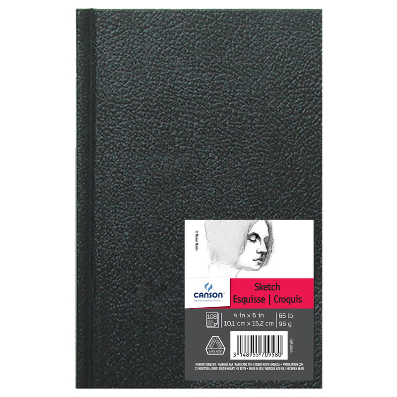 Sketch Art Book 4x6in Blk Hardbound Canson Artist Series 108 Sheets