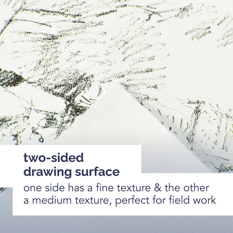 Artist Series Drawing Art Book, Cream Tone, Black Cover, Wire Binding, 60 Sheet, 9x12 inch, 1 Count