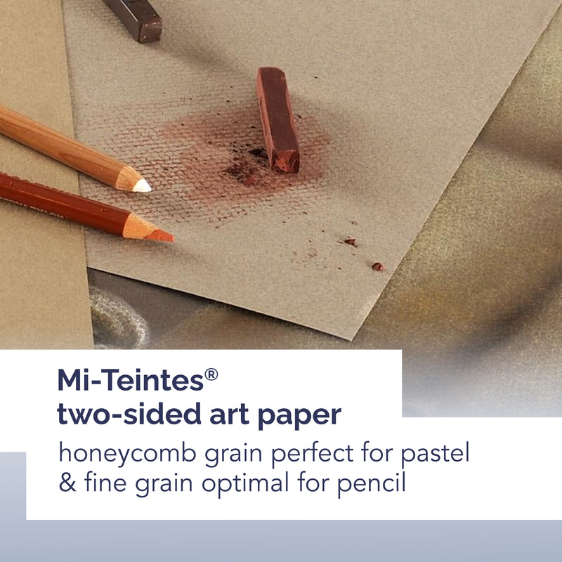 Artist Series Mi-Teintes Pastel Pad, White, Top Wire Binding, 16 Sheet, 9x12 inch, 1 Count