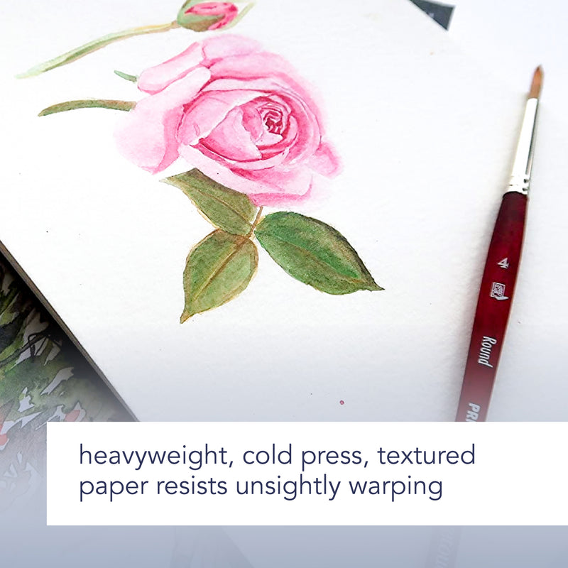 Montval Watercolor Pad 9x12in Fold Canson Artist 12 Sheets