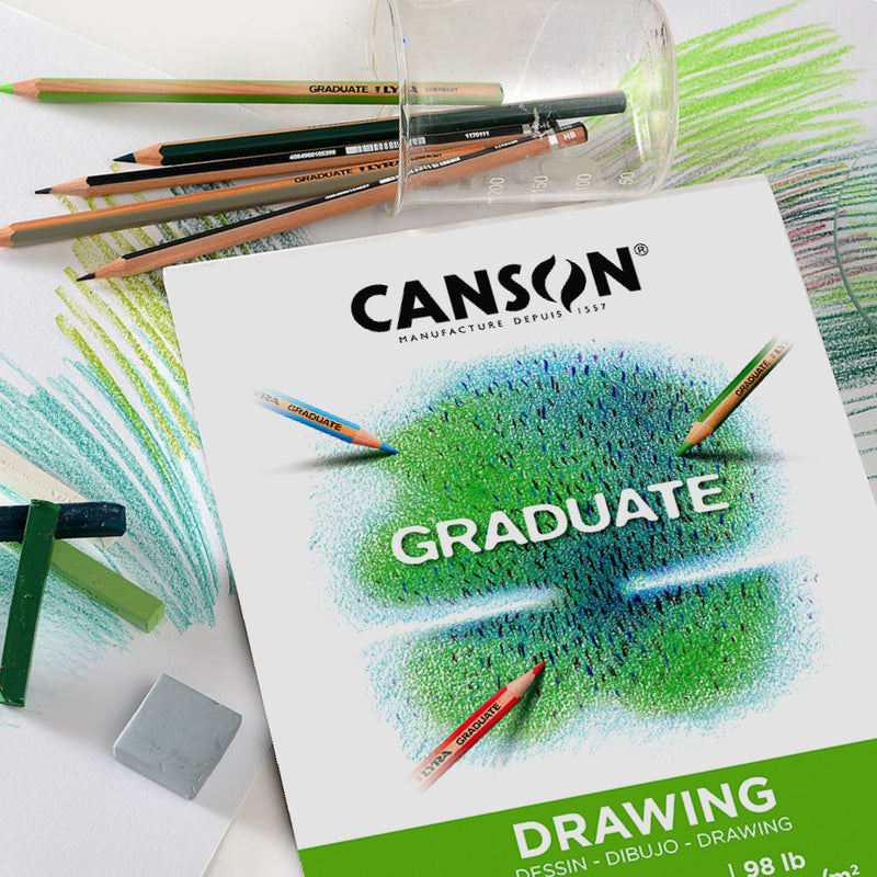Drawing Pad 9x12 Foldover 30 Shts Canson Graduate