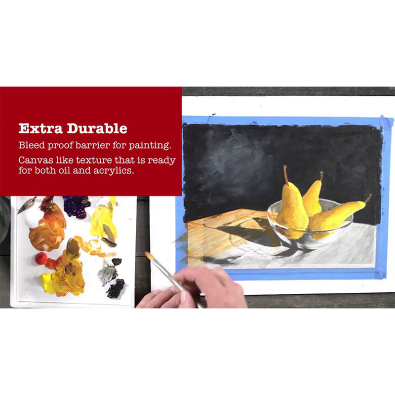 Artist Series Canva Canvas Pad, Foldover Binding, 10 Sheet, 12x16 inch, 1 Count