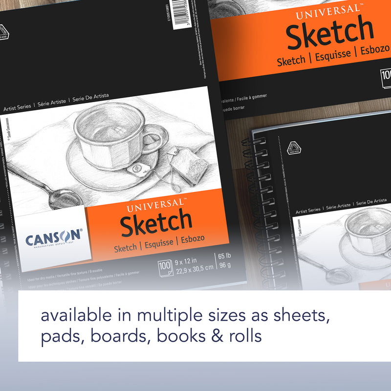 Artist Series Universal Sketch Pad, Top Wire Binding, 100 Sheet, 14x17 inch, 1 Count