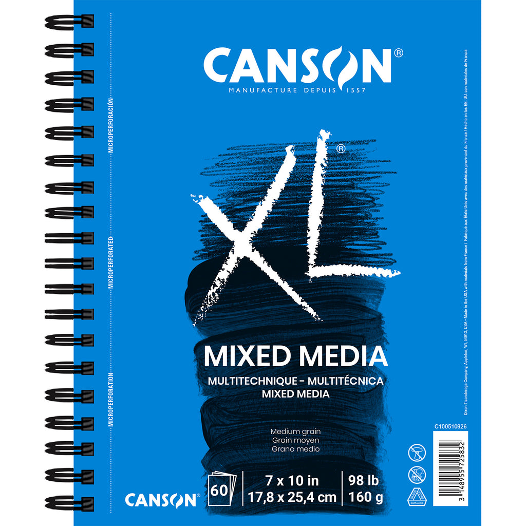 Xl Mixed Media Pad Side 7x10 60shts 60 Sheets