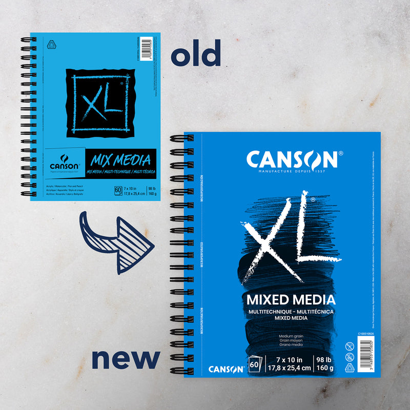 Xl Mixed Media Pad Side 7x10 60shts 60 Sheets