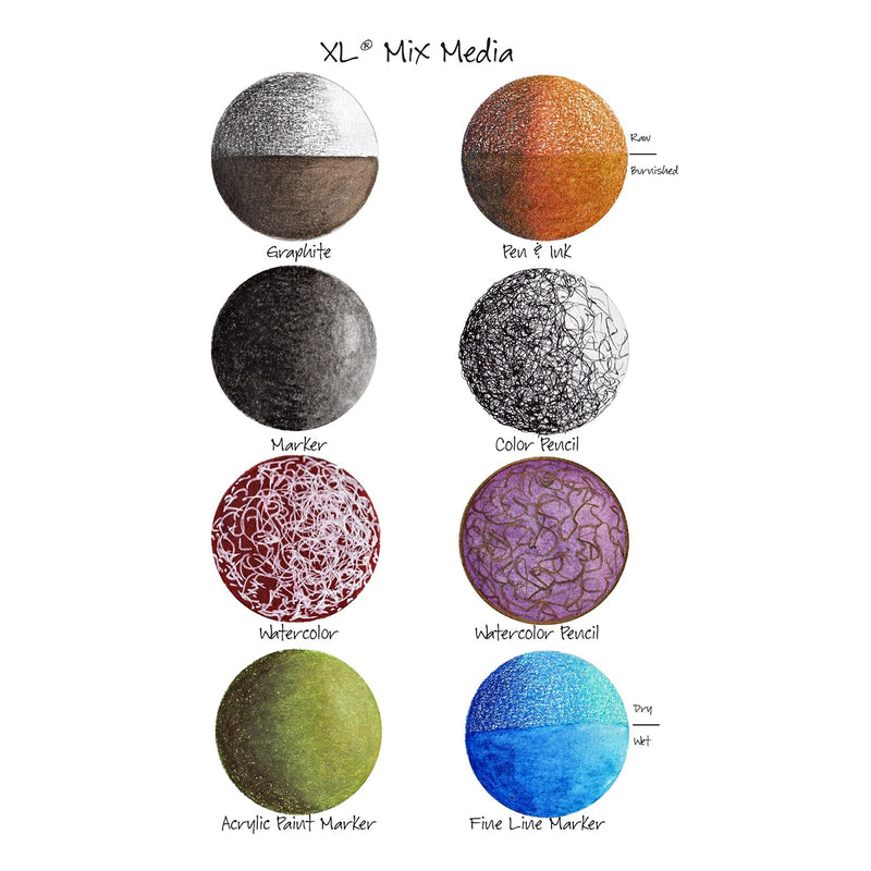 Xl Mixed Media Pad Side 7x10 60shts 60 Sheets