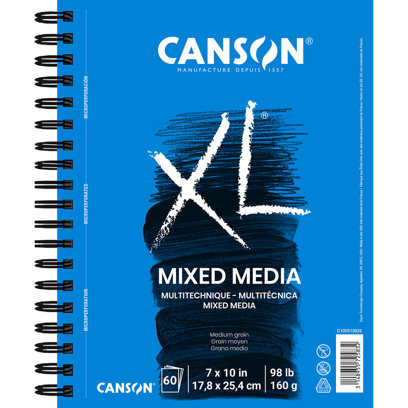 Xl Mixed Media Pad Side 7x10 60shts 60 Sheets
