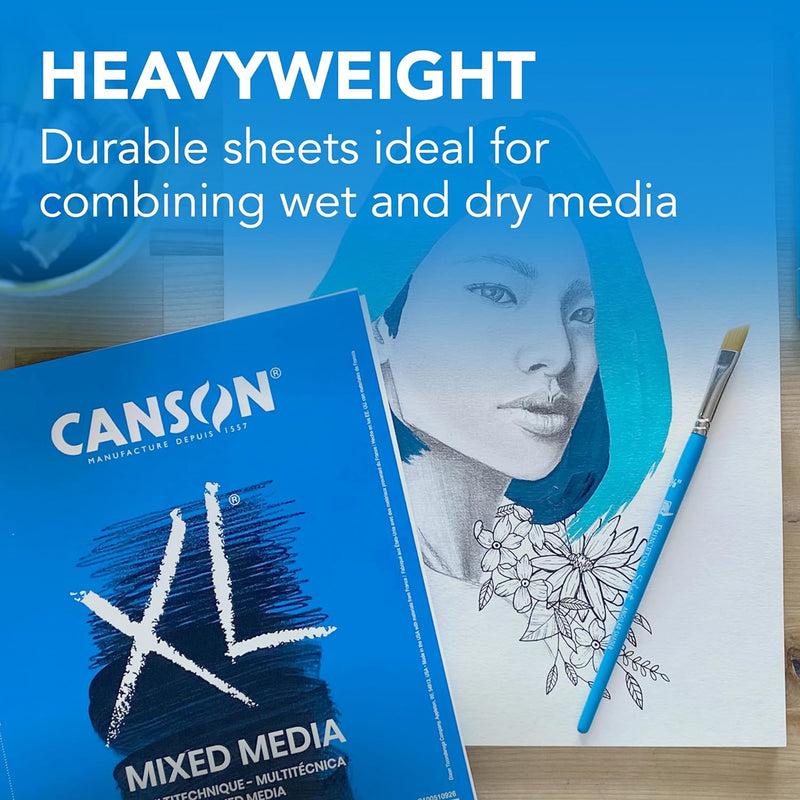 XL Series Mixed Media Pad, Side Wire Binding, 60 Sheet, 11x14 inch, 1 Count