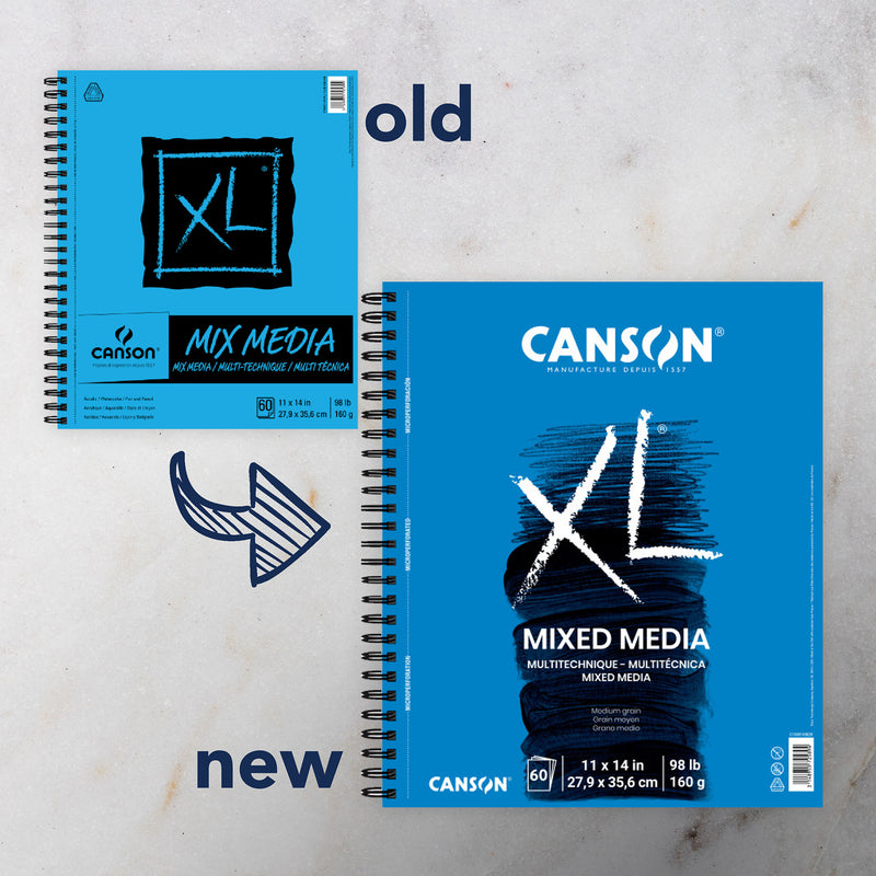 XL Series Mixed Media Pad, Side Wire Binding, 60 Sheet, 11x14 inch, 1 Count