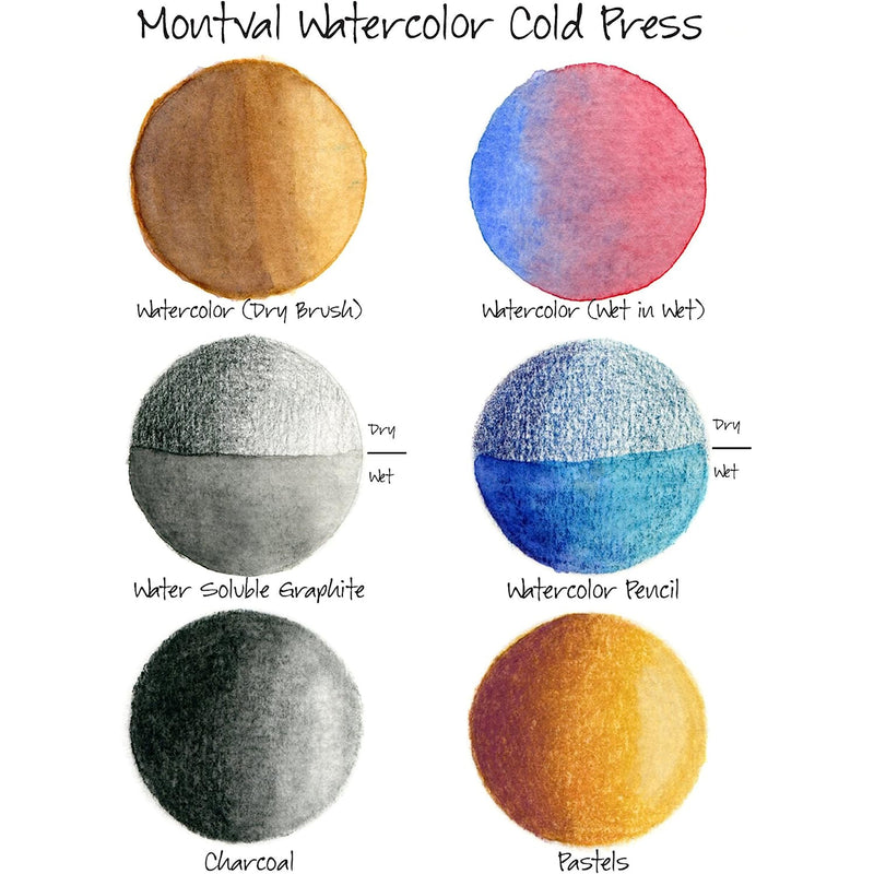 Montval Watercolor Pad Top 5.5x8.5 12 Sheets