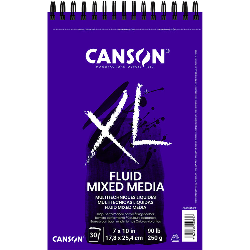 Xl Mixed Media Pad Top 7x10in Canson 30 Sheets