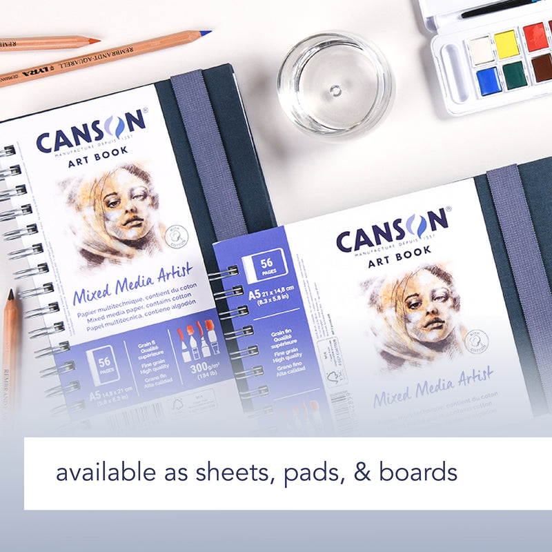 Mixed Media Pad Side 5.5x8.5in 30 Sheets