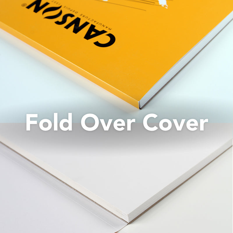 Xl Bristol Pad Vellum Fold 11x14in Canson 25 Sheets