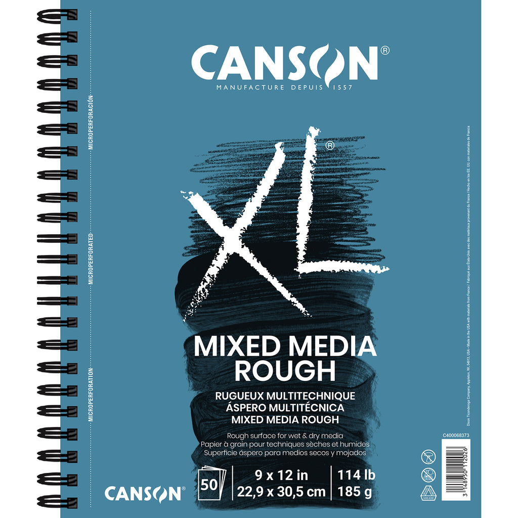 XL Series Mixed Media Pad, Side Wire Binding, 50 Sheet, 9x12 inch, 1 Count