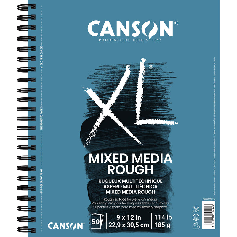 XL Series Mixed Media Pad, Side Wire Binding, 50 Sheet, 9x12 inch, 1 Count