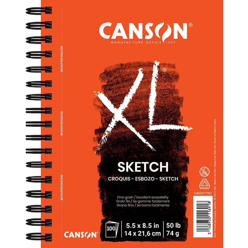 Xl Sketch Pad Side 5.5x8.5in 100 Sheets