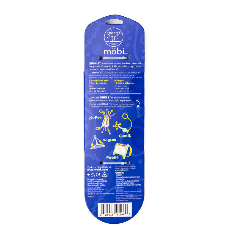 LIINKLZ® Teether ,Vibrant, 3-Pack