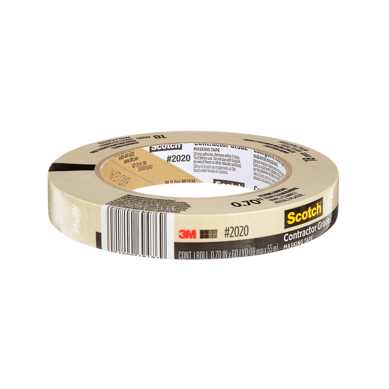 1 Roll Masking Tape 18mm Contracto1 Grade