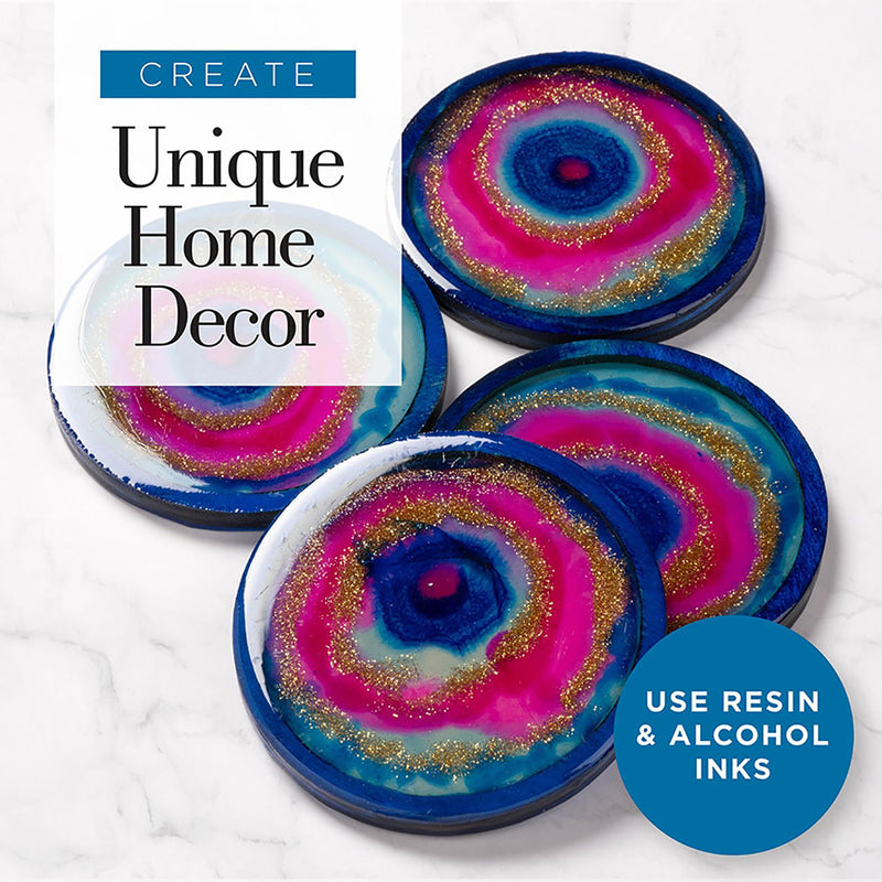 Resin Pouring Surface Coasters 4ct Mod Podge