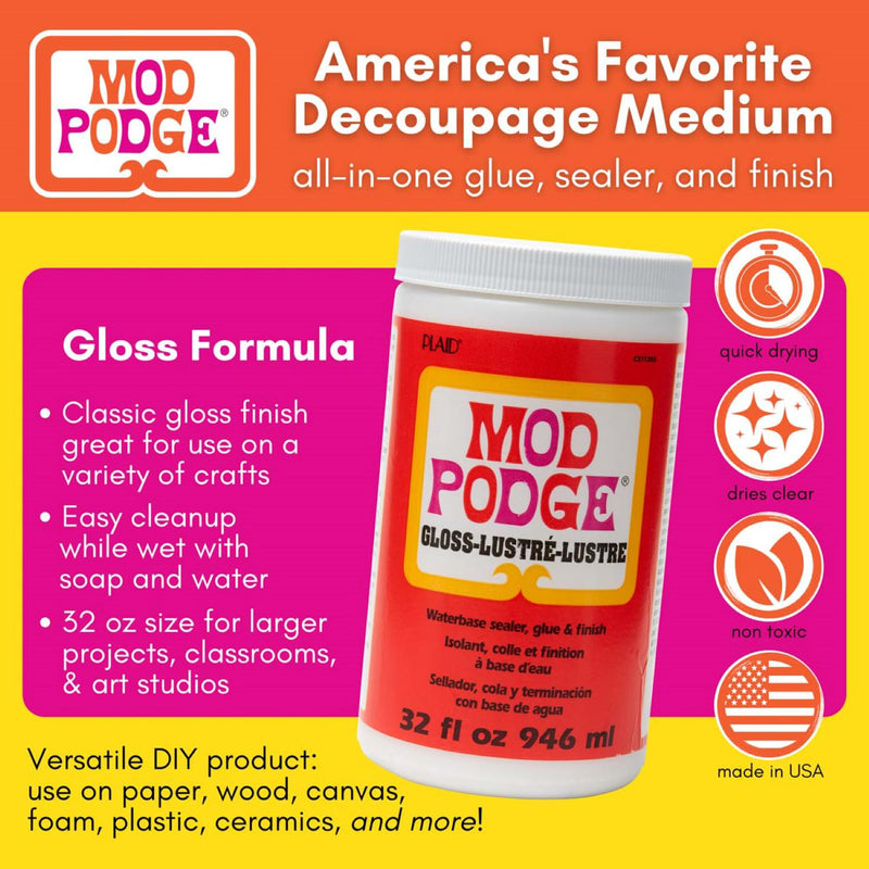 Decoupage Glue, Gloss, 32oz.