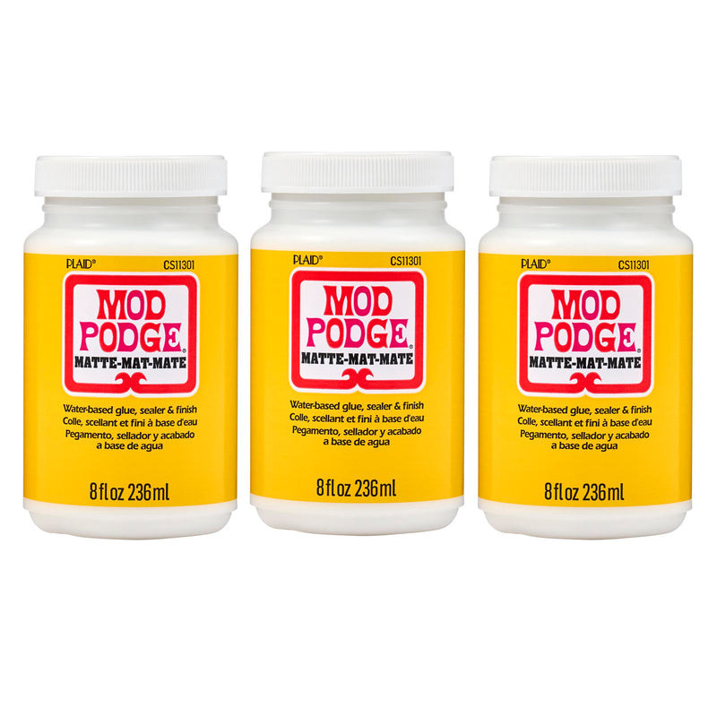 Decoupage Glue, Matte 8oz., Pack of 3