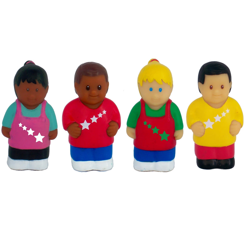 Multicultural Child Figurines 8ct A2in Tall All Star Kids