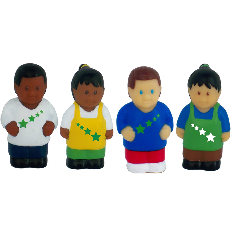 Multicultural Child Figurines 8ct A2in Tall All Star Kids