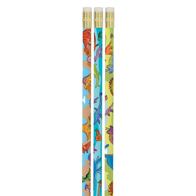 Dynamic Dinosaurs Pencils, 12 Per Pack, 12 Packs