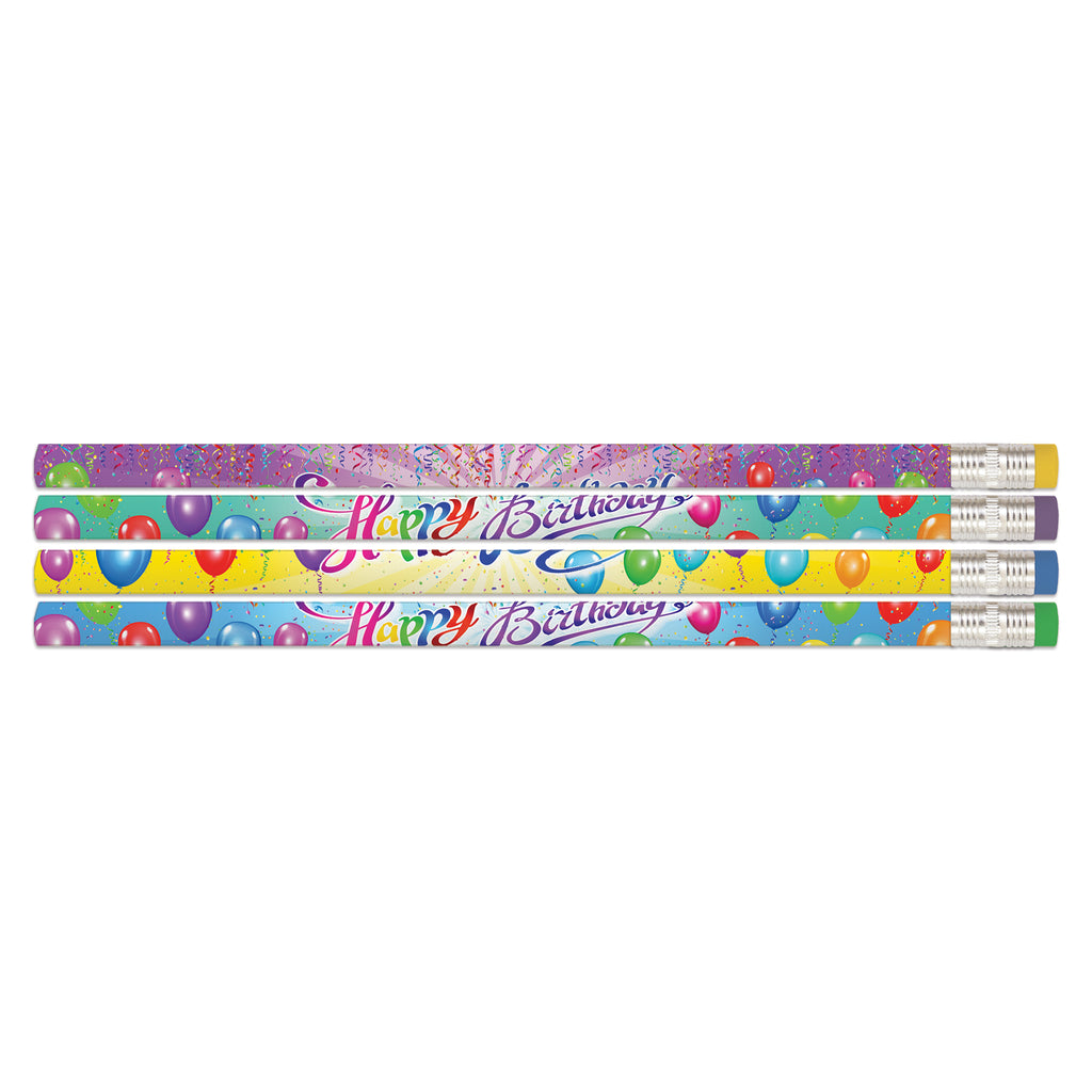 12ct Happy Birthday Rainbow Pencil