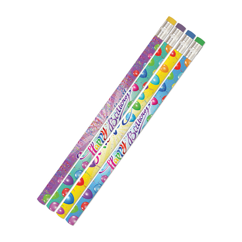 12ct Happy Birthday Rainbow Pencil