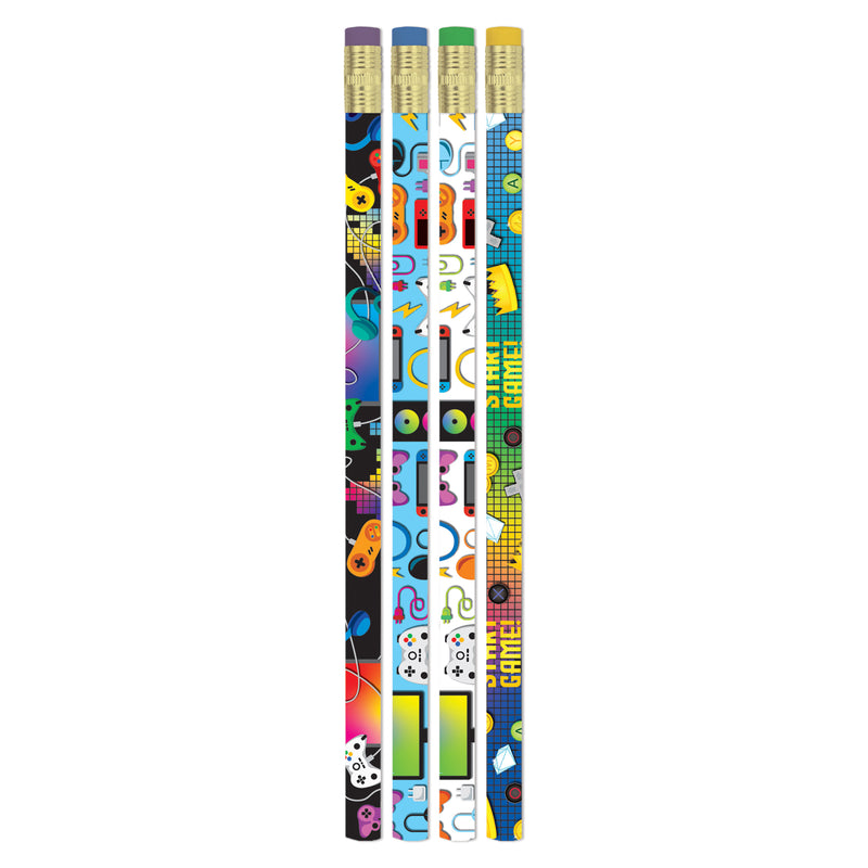 Game On Pencils, 12 Per Pack, 12 Packs