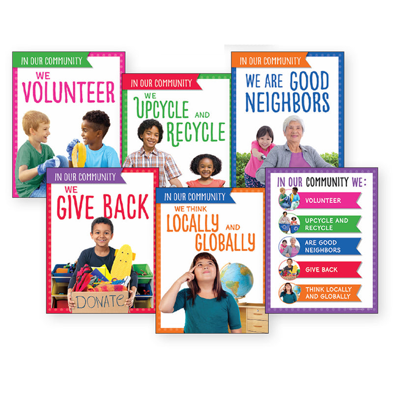 We Are A Community Poster Set Gr1-2