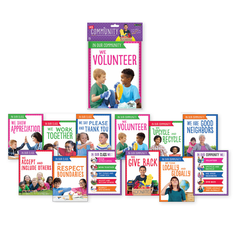 We Are A Community Poster Set Gr1-2