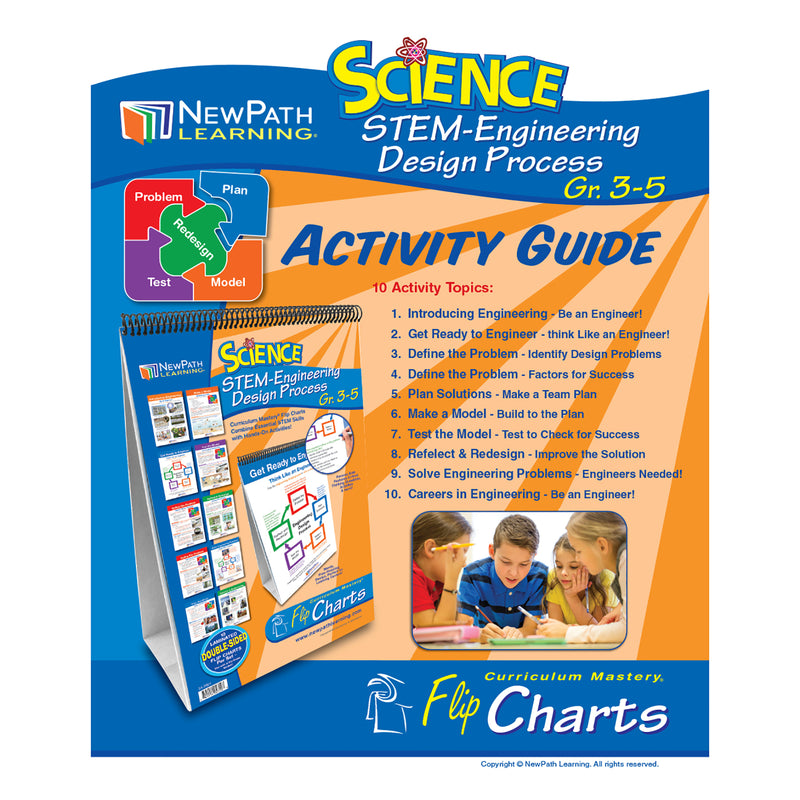 STEM Engineering Design Process Flip Chart Set, Grades 3-5