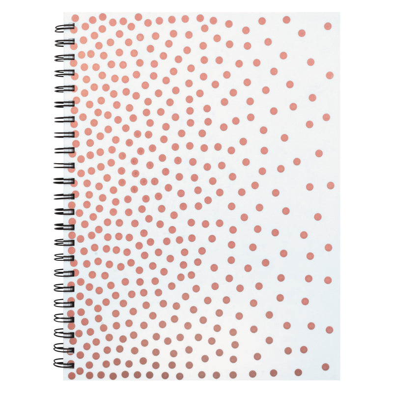 Poly Sketch Book Rose Gold Dots 9x12in Ucreate Fashion
