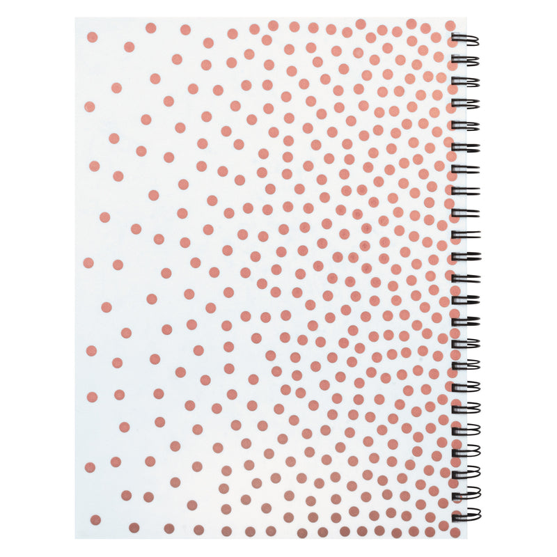 Poly Sketch Book Rose Gold Dots 9x12in Ucreate Fashion