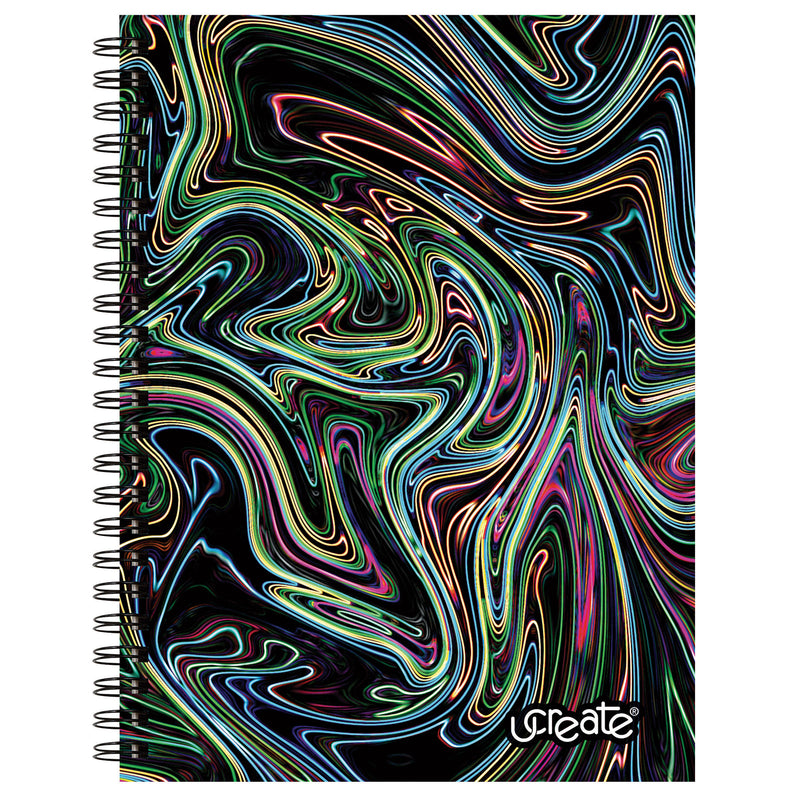 Poly Sketch Book Neon Abstract 9x12in Ucreate Fashion