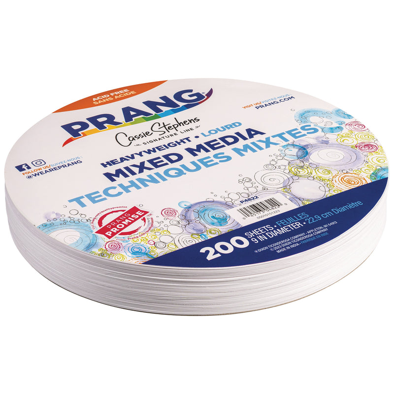 Heavyweight Mixed Media Paper Circles, 9", 200 Sheets