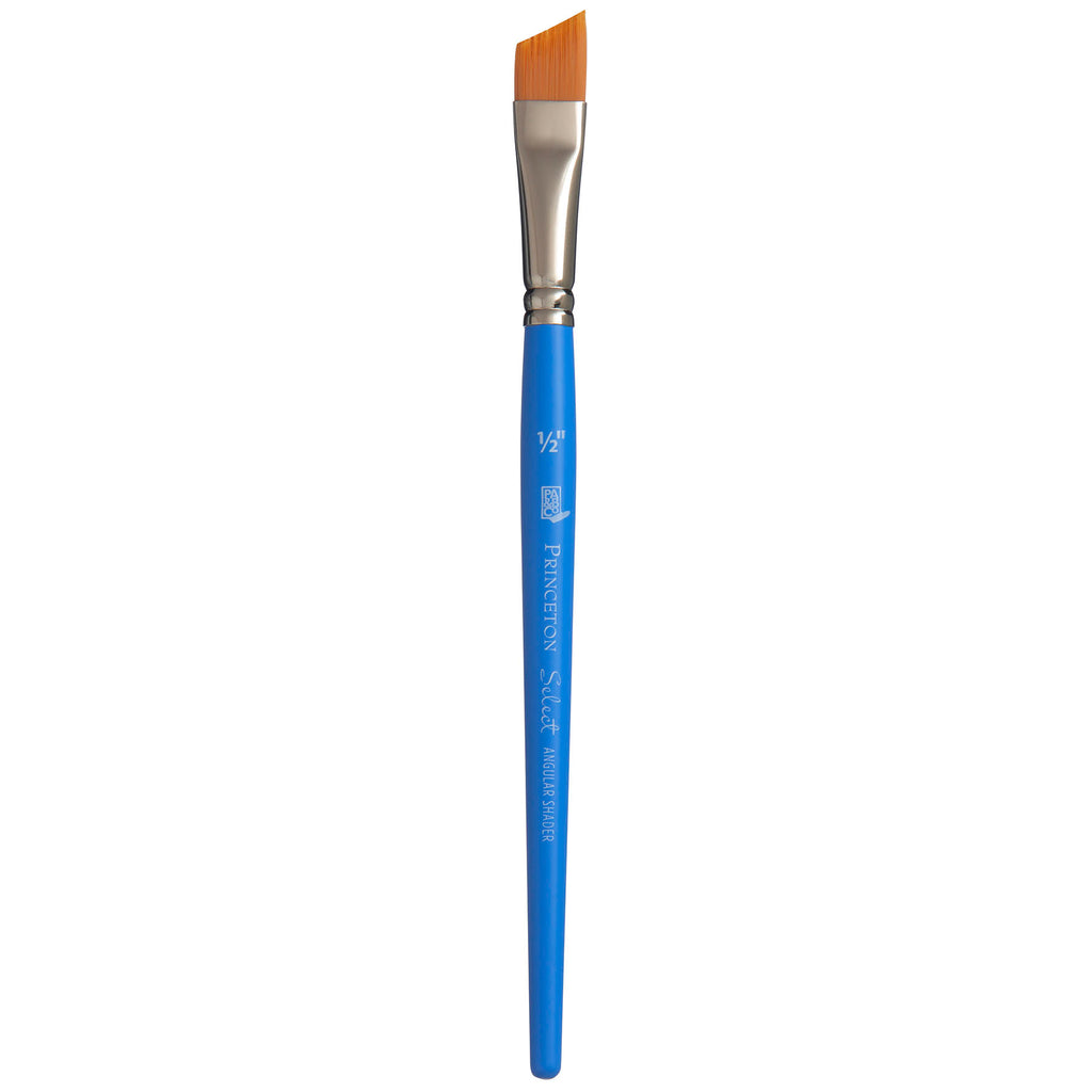 Select Angle Shader Brush 1/2 Inch Series 3750 Short Blue Handle