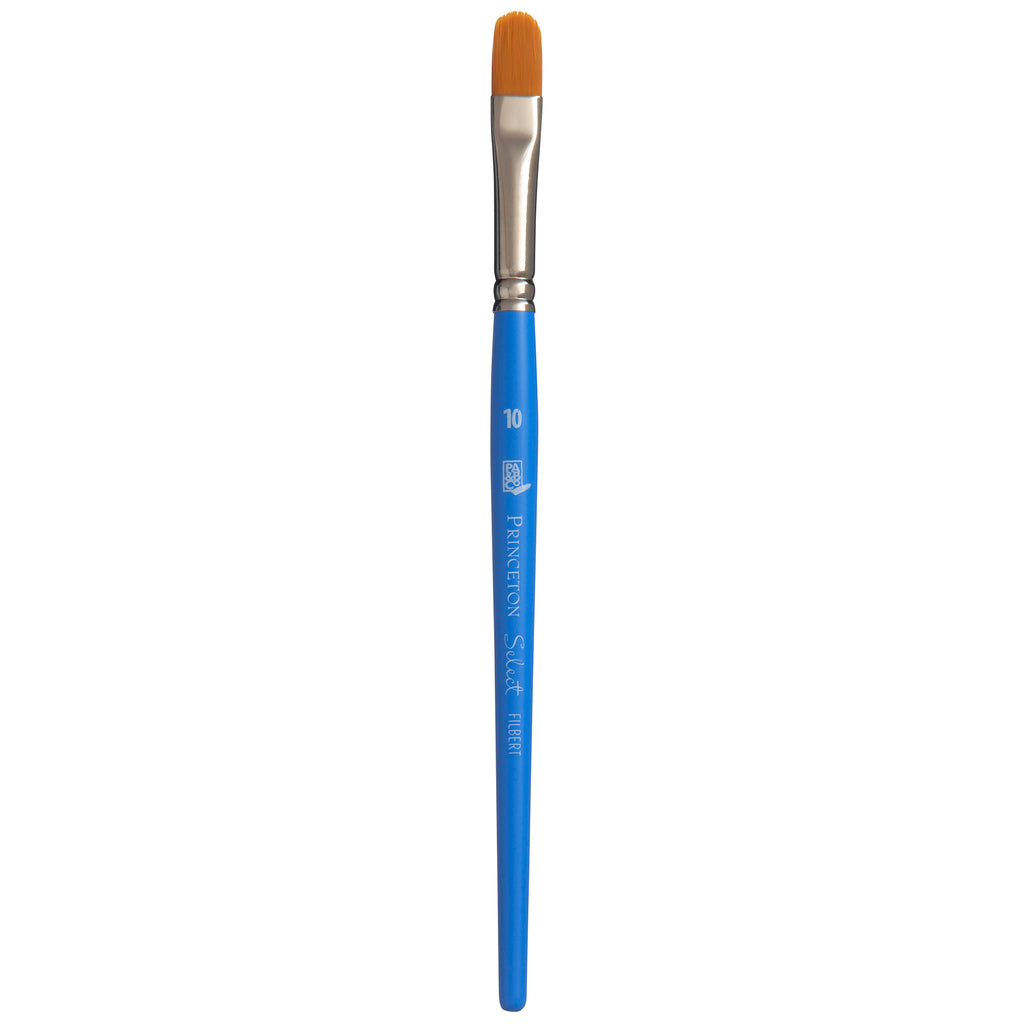 Select Filbert Brush Size 10 Series 3750 Short Blue Handle