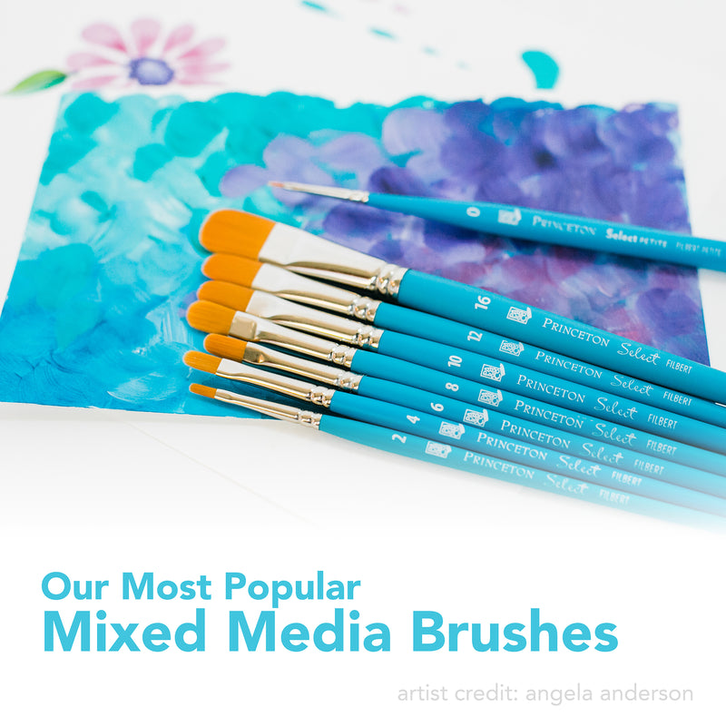 Select Round Brush Size 20/0 Series 3750 Short Blue Handle