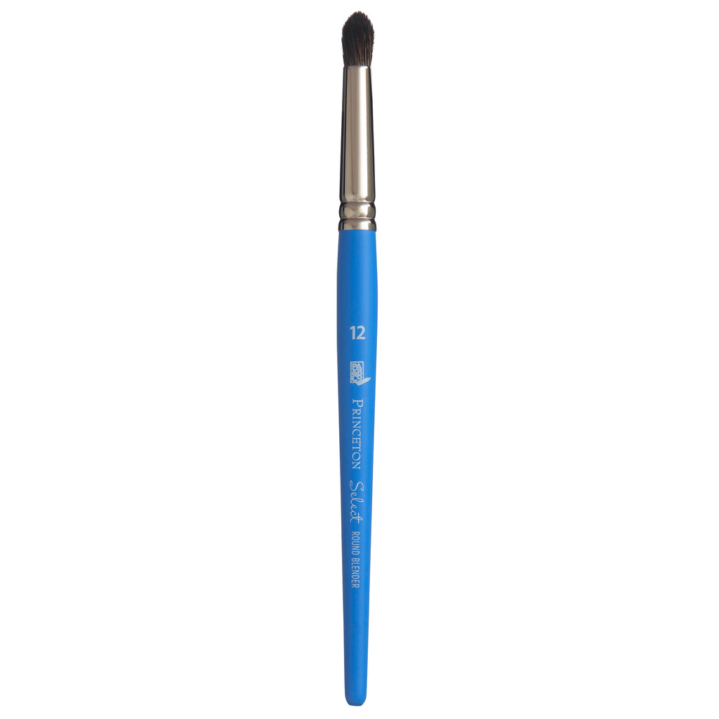 Select Round Brush Size 12 Natural Series 3750 Short Blue Handle