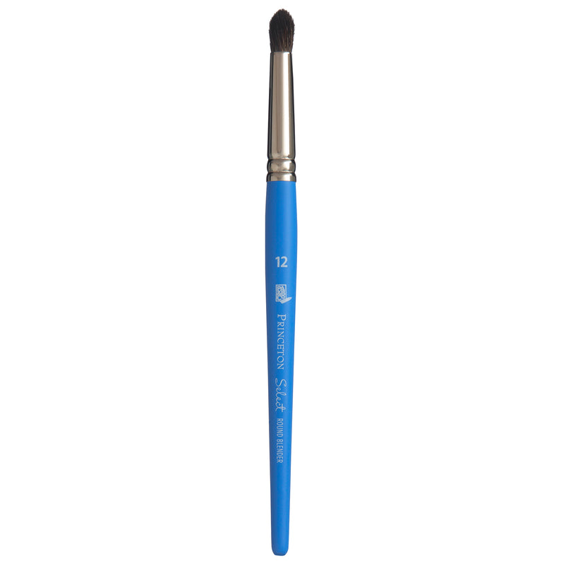 Select Round Brush Size 12 Natural Series 3750 Short Blue Handle