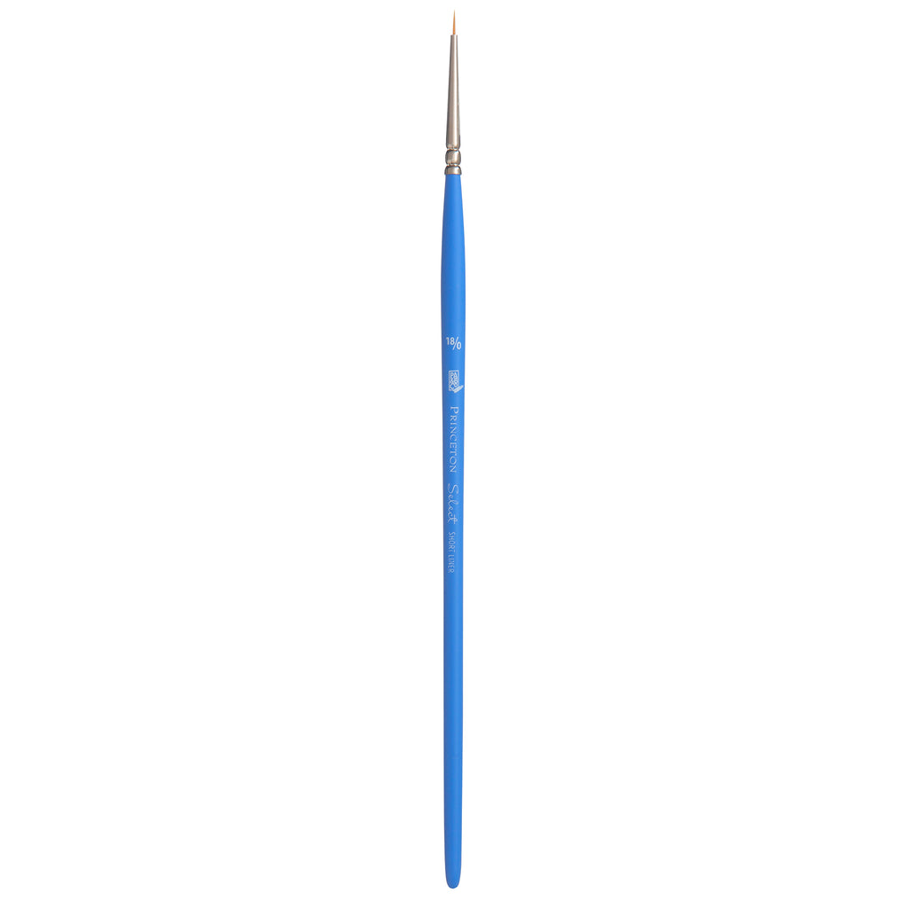 Select Short Liner Brush Size 18/0 Series 3750 Short Blue Handle