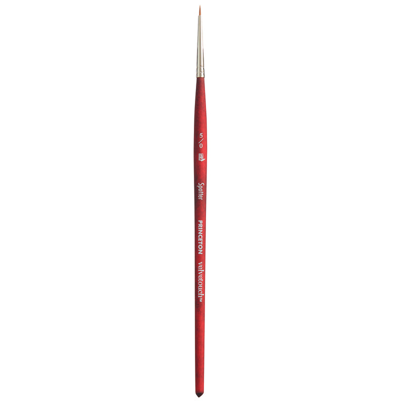 Velvetouch Spotter Brush Size 5/0 Series 3950 Short Scarlet Handle