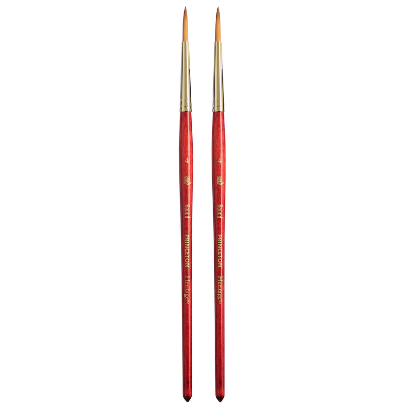 (2 Ea) Heritage Round Brush Size 4