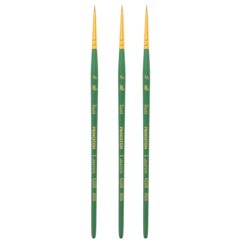 (3 Ea) Lauren Round Brush Size 3/0