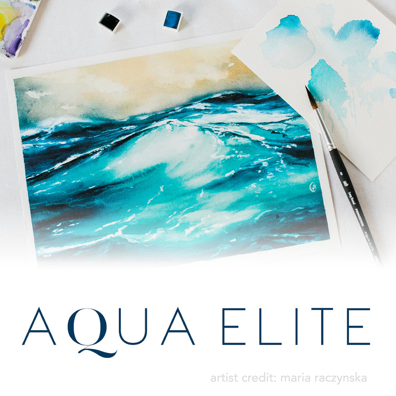 Aqua Elite Round Brush Size 6 Series 4850 Short Matte Blk Handle