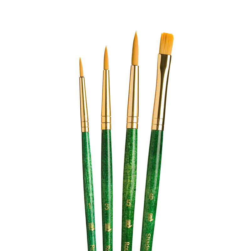 Realvalue Brush Set 4ct Grn Synth