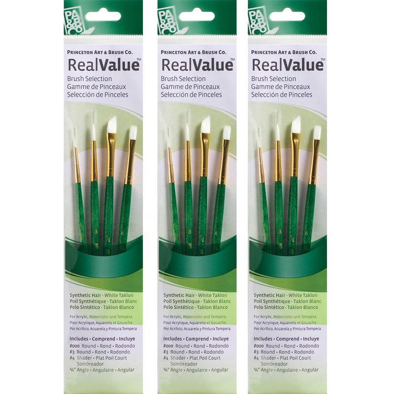 (3 St) Realvalue Brush Set 4ct